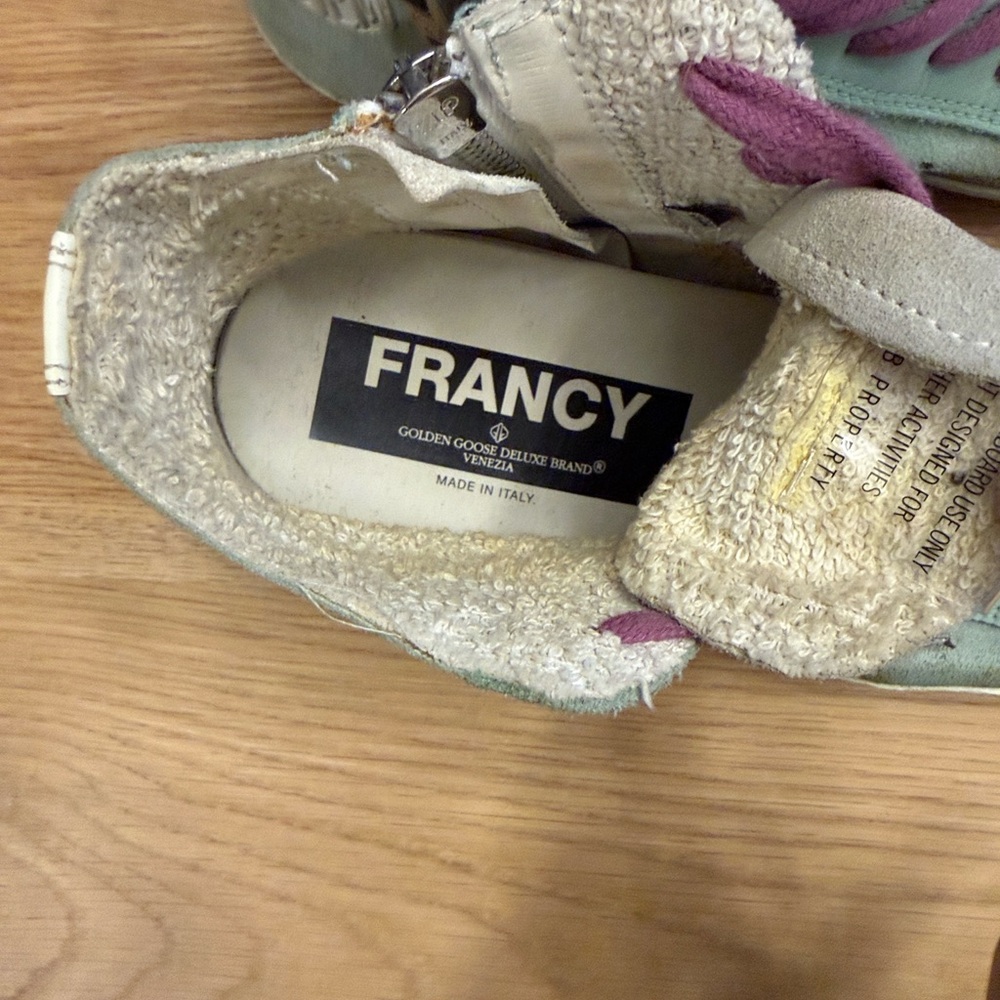 Golden Goose Suede Francy High Top Sneakers - Picture 4 of 11